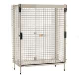 MetroMax Stationary Security Shelving Unit with SlideSecure Sliding Door, 28.1875" x 50.875" x 66.1875" redirect to product page