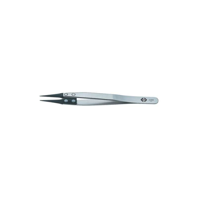 Carbofib ESD Extra Slim Tweezer, 130mm