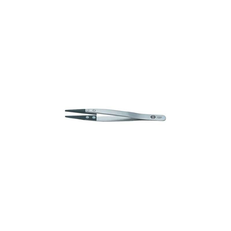Carbofib ESD Round Tip Tweezer, 130mm