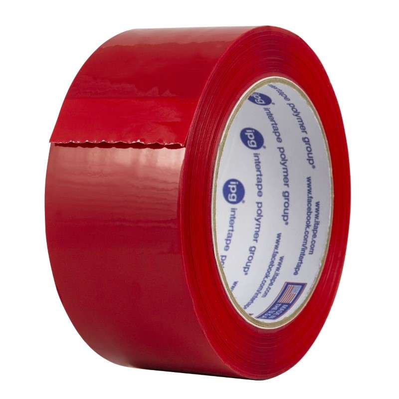 321 2.1 Mil Colored Medium Grade Red Acrylic Tape - 72MM x 100M