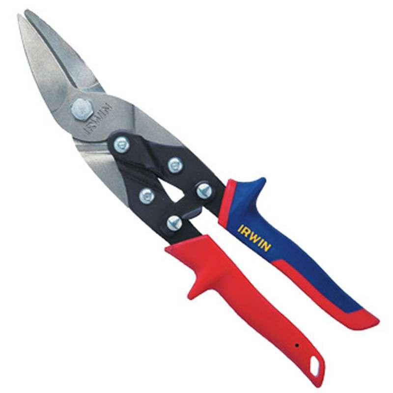 Aviation Snips w/Compound Leverage Cuts Left and Straight, 18 - 22 gauge