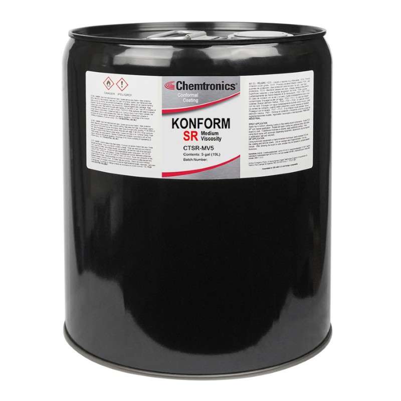 Conformal Coating, Silicone, 5 Gallon Container, Konform SR Series