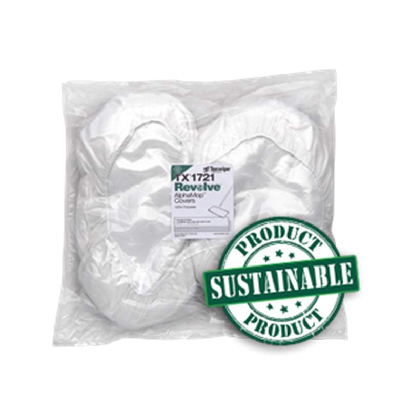 AlphaMop™ Revolve™ Sustainable Integrated Covers/Pads, Non-Sterile, 15" x 8", 100 Covers per Case