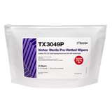Sterile Vertex® Pre-Wetted Cleanroom Wipers, Sealed Edge, 9" x 9", 25 Wipers per Bag, 125 per Case redirect to product page