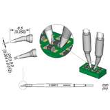 Series C120 Chisel Bent Soldering Cartridge, Ø 0.6mm redirect to product page