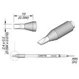 C245 Series Chisel Soldering Tip Cartridge 2.4mm X 0.5mm HT redirect to product page