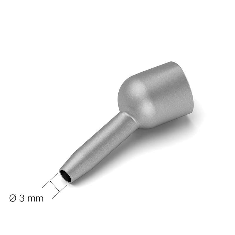 TE Bent Nozzle, Ø 3mm, 18 Degree Bend, for TET Heater Hose Set