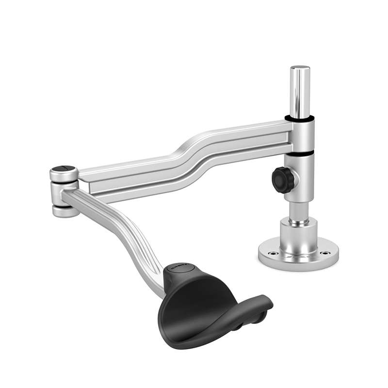 Articulated Left Hand Rest, Table-Mounted, 19.6" Arm Length, 8.1" Height