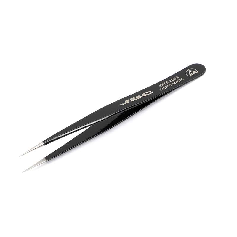 High Precision Tweezers with ESD Epoxi Coating, Fine Tip