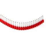 Insulated Cable Ferrule / End Sleeve Strip for QUADRO Tools, 17 AWG, Red, 0.57 x .154", 10 Strips of 50 Pieces, 3-3/4" Long redirect to product page
