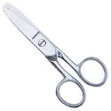 Electrician Scissors with (1) Serrated Blade and (1) Notched Blade, Chrome redirect to product page