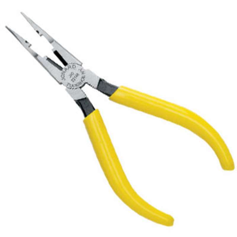 Combo Crimper Long Nose Plier with Yellow Handle, 6-7/8" Long