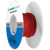 Kynar® Insulated 30AWG Solid Copper Wire, Red, 100' per Roll redirect to product page
