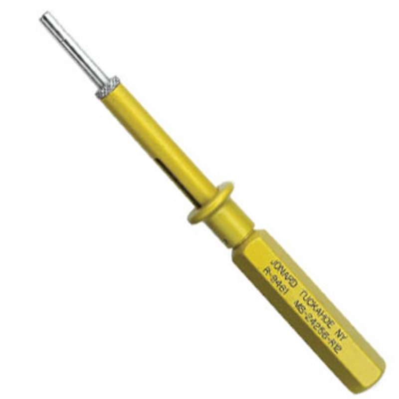 Stainless Steel Probe Extraction Tool with Yellow Handle, 0.093" Contact Size