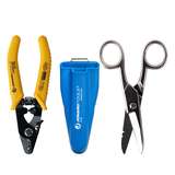 Fiber Optic Tool Kit with Stripper, Electrician Scissors and Pouch redirect to product page
