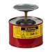 Dispensing Plunger Can w/Perforated Pan Screen That Serves As Flame Arrester, Steel, 2 Quart