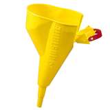 Funnel for Steel type I Safety Cans Only, For Sizes 1 Gallon and Above, Polyethylene, Yellow redirect to product page