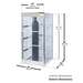 Vertical Locker For Safe Storrage Of Up To 10 Compressed Gas Cylinders