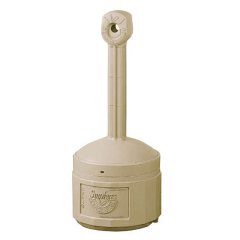 Original Smoker's Cease Fire Cigarette Butt Receptacle, Beige, 4 Gallon, Polyethylene