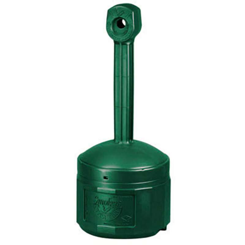 Original Smoker's Cease Fire Cigarette Butt Receptacle, Forest Green, 4 Gallon, Polyethylene