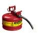 Type II Steel Saety Can 2.5 Gallon, 1" Metal Hose