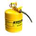 5 Gallon Type II Safety Can for Diesel, Yellow, 5/8" hose