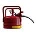 Justrite2.5GL DOT Safety Can Red TypeII,5/8"Hose