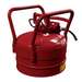 Justrite2.5GL DOT Safety Can Red TypeII,5/8"Hose