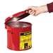 Flame Retardant Countertop Waste Can for Oily Hazmat Items, Red, 2 Gallons