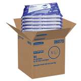 Kimtech W4 Cleanroom Pre-Saturated 70% IPA Polypropylene Wipers, 9 x 11", White,10 pouches of 40 per Package redirect to product page