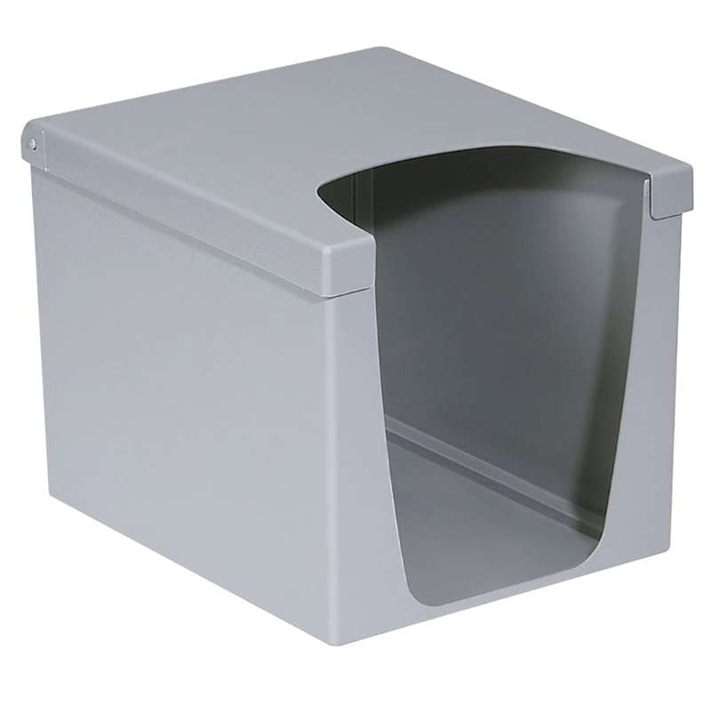 Wiper Dispenser, WypAll, Quaterfold, Gray, 7.5" x 9.0" x 7.5"
