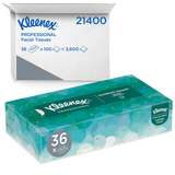 Kleenex Facial Tissue, 8.4 in x 8 in, White redirect to product page