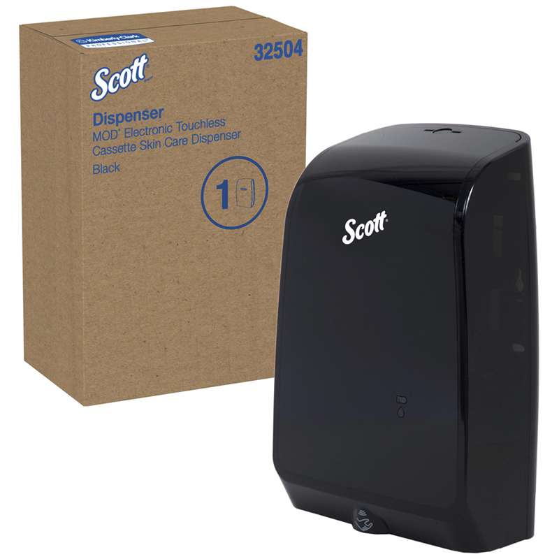 Electronic Skin Care Dispenser, Scott, Black, 7.29" x 11.69" x 4.0"
