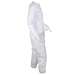 Kimtech A5 Cleanroom Protective Coverall with Thumb Loops and Zipp, White, Medium, 25 per Case