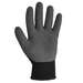 KleenGuard G40 Contact Heat Level 2 Black Polyester Knit and Grey Latex Coated Gloves, 12-Pair, Medium (8.0)
