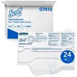Personal Seat Covers, Scott, White, 15" x 18", 125 Sheets/Pack, 24 Pack/Case redirect to product page