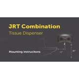 Toilet Paper Dispenser, Jumbo Roll, Black, 20.43" x 13.12" x 5.8" redirect to product page