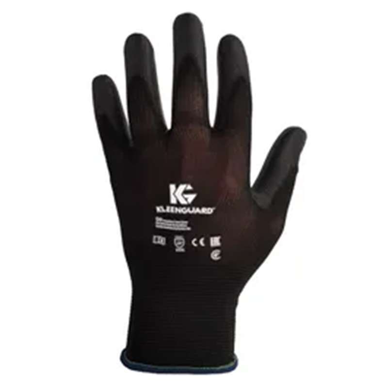 KleenGuard G40 Polyurethane Coated Gloves, Black, Size 7, 12PR/BG, 5BG/CA
