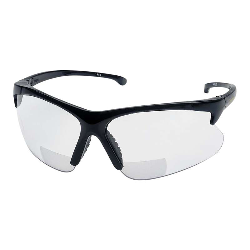 KleenGuard 30-06 Bifocal clear lens, black frame, rubber nose/temples 1.5 diopter