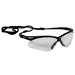 KleenGuard V30 Nemesis Wraparound Safety Glasses, Clear, Polycarbonate Lens, Black Temple