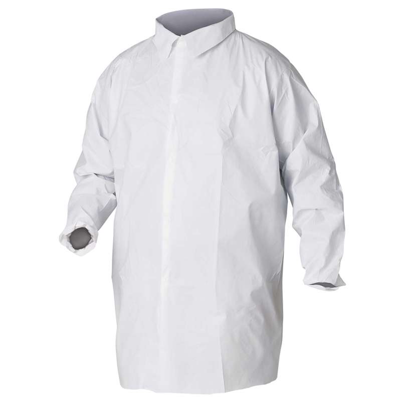 Kleenguard, A20 Breathable Particle Protection Lab Coats, White, 5X-Large, 30 per Case