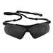 Safety Glasses, Black Frame with RX Inserts, Smoke Anti-Fog Lenses, 12 per Case
