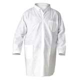 KleenGuard A20 White Breathable Particle Protection Lab Coat with Snap Front Closure, 2XL, 25 per Case redirect to product page