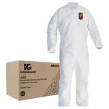 KleenGuard A30 Breathable Splash & Particle Protection Coveralls with Elastic Wrists and Ankles, White, 2XL redirect to product page