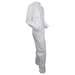 KleenGuard A30 Breathable Splash & Particle Protection Coveralls with Elastic Wrists and Ankles, White, 2XL