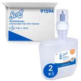 Foam Skin Cleanser, Scott, Antimicrobial, Clear, 1.2L Bottle redirect to product page