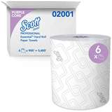 Hard Roll Towels, Scott, Absorbency Pockets, White, 8" x 950', 950 Feet/Roll redirect to product page