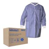 A8 Certified Lab Coats with Knit Collar and Cuffs, Blue, Large, 25 per Case redirect to product page