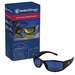 KleenGuard Elite Safety Sunglasses, Blue Mirror Lenses and Black Frame, 144/Case