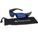 KleenGuard Elite Safety Sunglasses, Blue Mirror Lenses and Black Frame, 144/Case